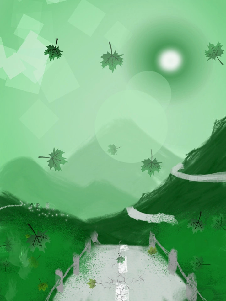 Idk, old mountain road, Green the color if life and nature. #manybrushes #fridayswithsketch #100PercentSketch ‪@sonysketch‬  should've used this for bg challenge instead 😭