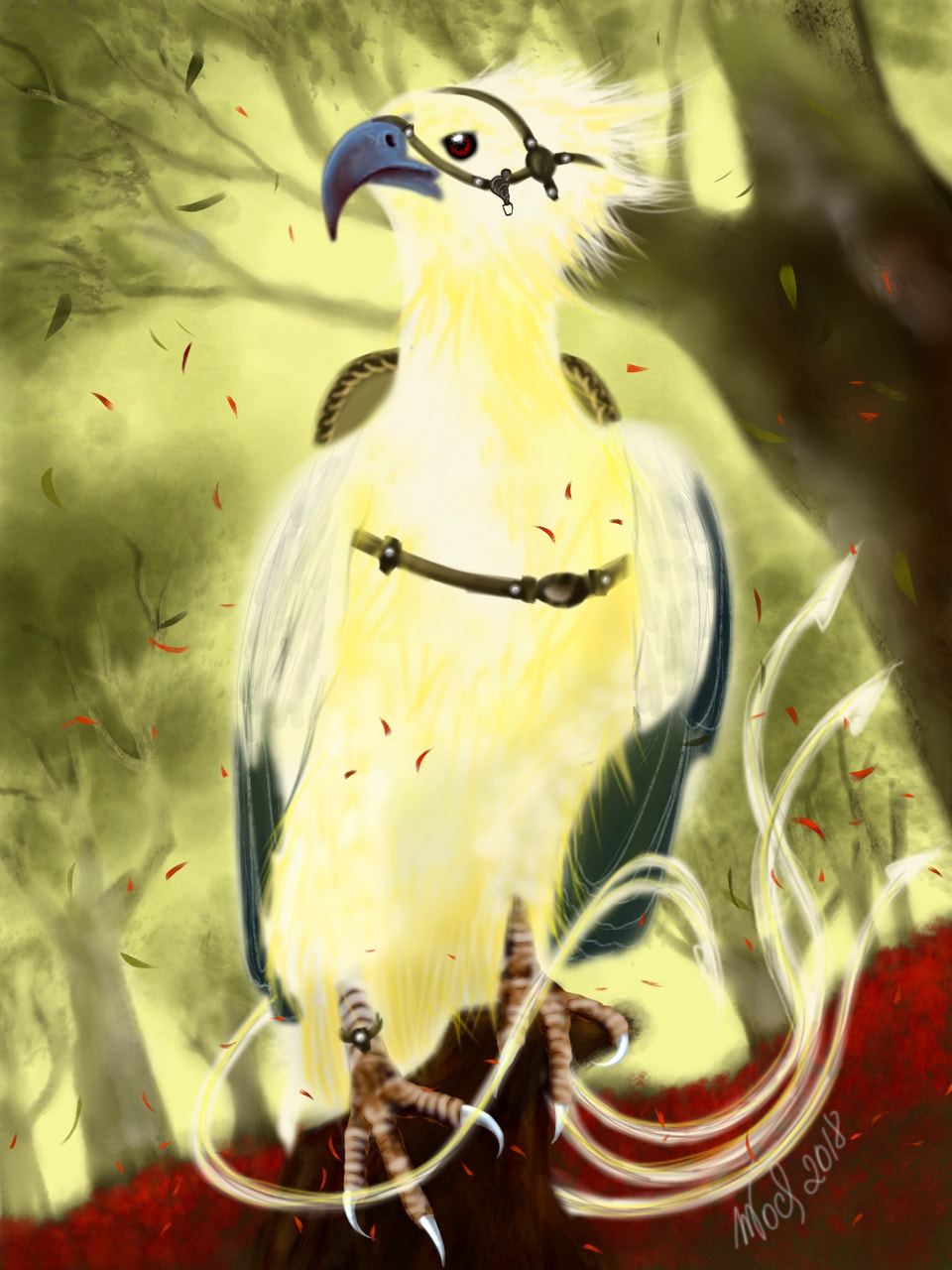 That's the most bizarre thing I have ever drawn 😅😳 inspired by chocobo bird, for ‪@d54e59a7-ff3a-4a65-9edb-3a64975722a2‬. #fridayswithsketch #specieschallenge #100PercentSketch #betatesting