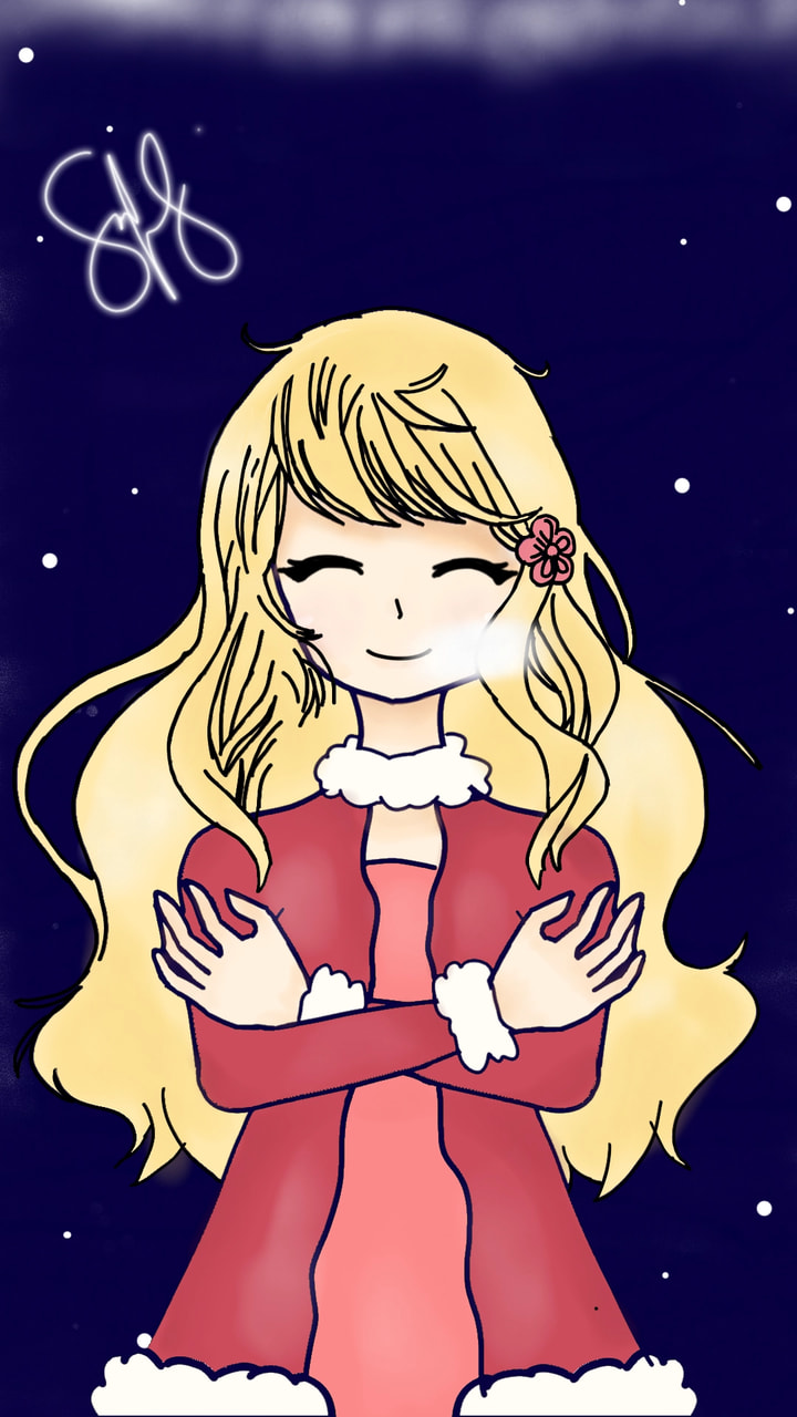 ‪@cyrieeel‬ for you :3 one of my fav sketchers.It's a cold christmas night sorry if its messy i did it in a rush :T hope you like it #mygift #fridayswithsketch oh my i got featured ToT :DDD ty