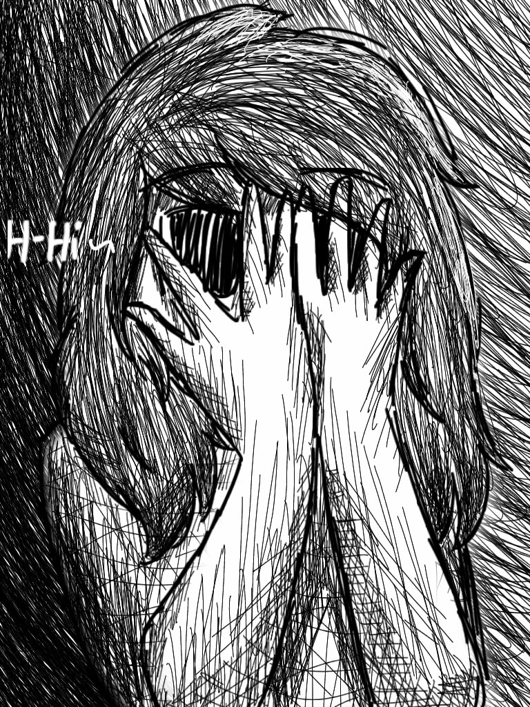 #shy #inktober #Inktober2017 ~H-hi ‪@sonysketch‬
