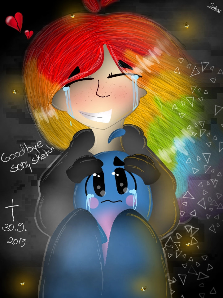 Thank you for spending your time .. and I will miss you... Im very sad.. EDIT: THANK YOU for 1100+ likes xC Bad english sorry... #SaveSonySketch #sonysketch #fridayswithsketch #EndOfTheWorld #sketchchan #sketch