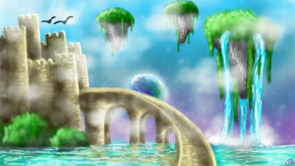 #fridayswithsketch  #mydreamvacation  #castle #fantasy #dream #water #idkwhatthisis
