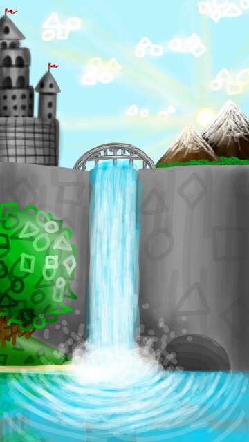 Here is a magical place where happiness SHAPES the land! #shapechallenge #fridayswithsketch #sonysketch #sketch ‪@sonysketch‬