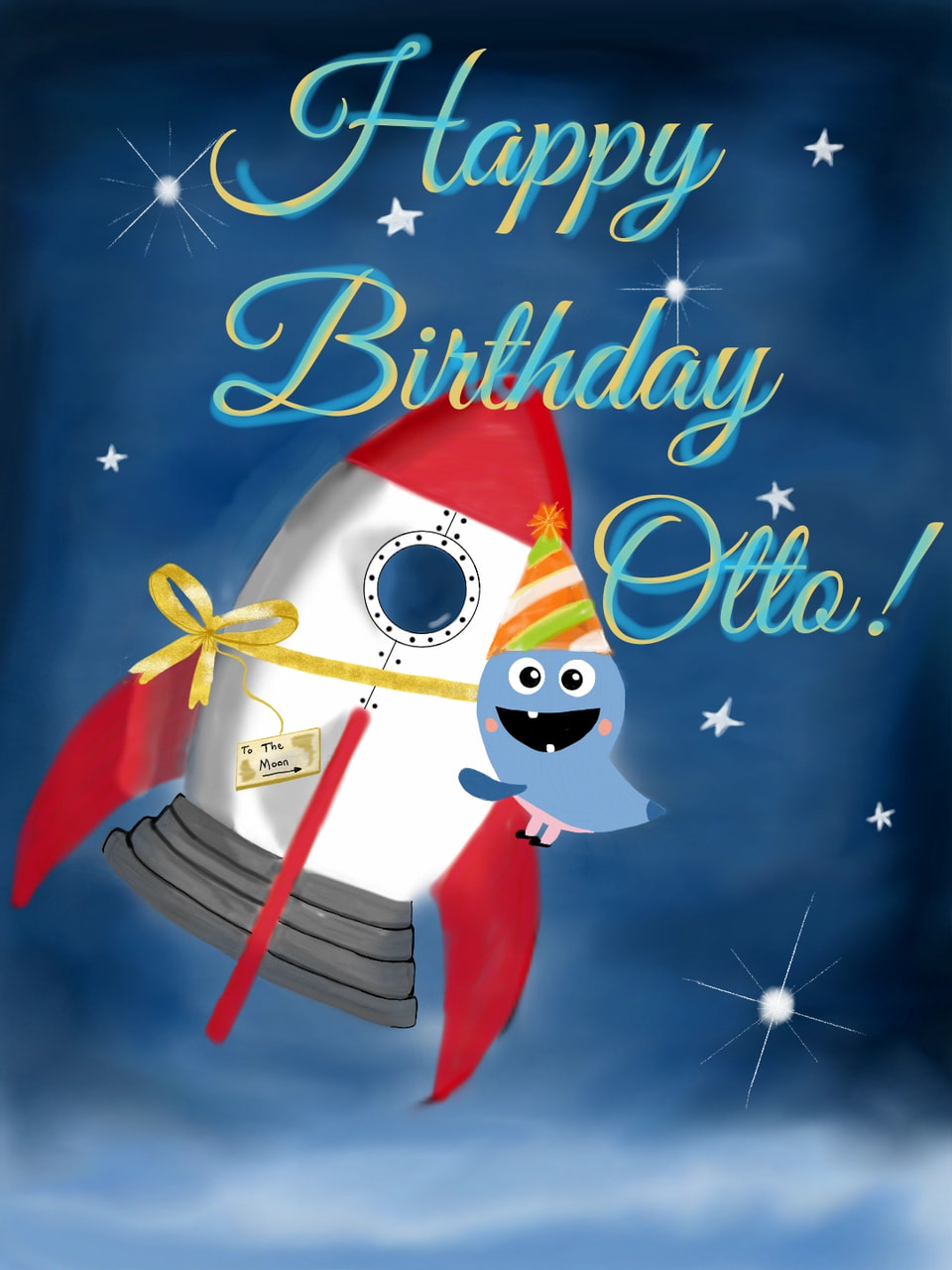 I got him a rocket. #ottosbirthday  #rocket  #otto  #space  #birthday