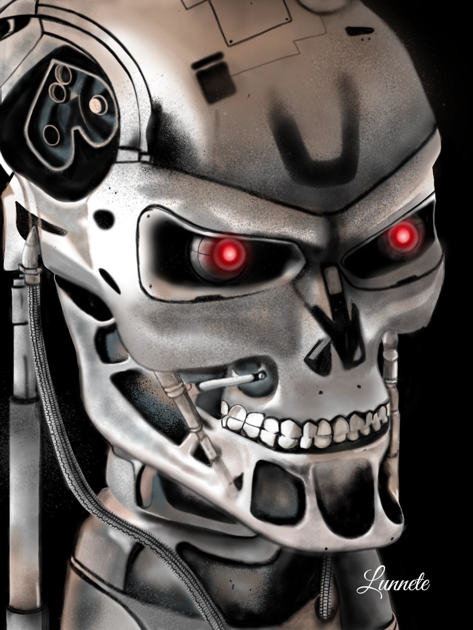 #finally I finished ‪@Bruisilly‬ 's challenge 😂 also happens to be this week's challenge woot #Terminator #myRobot #robot #fridayswithsketch #100PercentSketch hope I didnt forget to draw a detail as I always do 😫