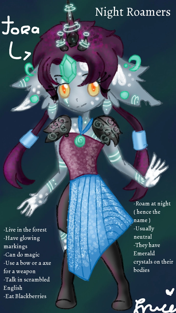 #specieschallenge #fridayswithsketch #sonysketch #nightroamers #humanoids #newspecies #100PercentSketch ‪@sonysketch‬ Night Roamers! Inspired by the Twilis in LoZ:Twilight Princess.