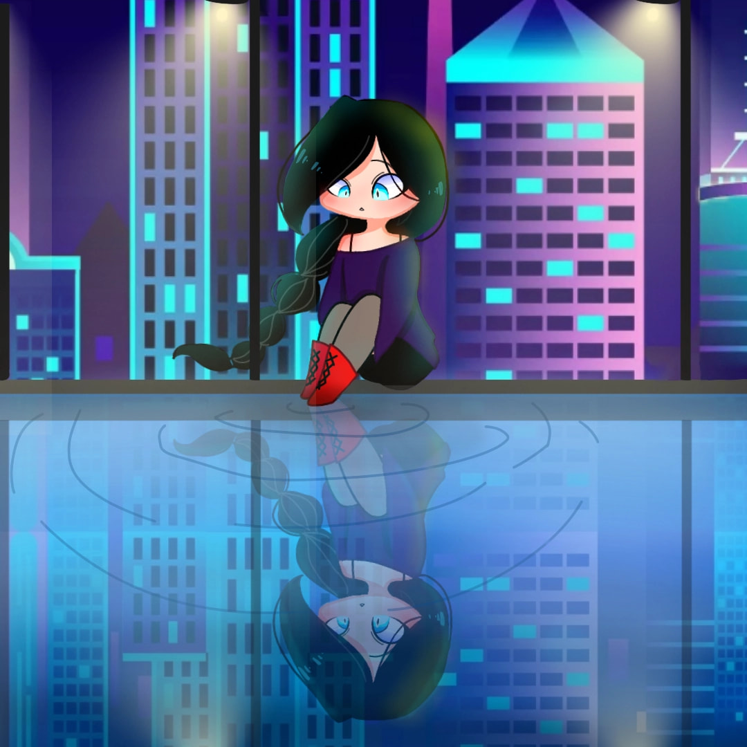 I love water and it helps me relax a lot and City lights #fridayswithsketch  #fridaysforfuture ‪@sonysketch‬ (Edit: YES!! TYSM EVERYONE FOR HELPING ME GETTING FEATURED AND THIS MANY LIKED SO FAR💕 also it's not a gacha edit )