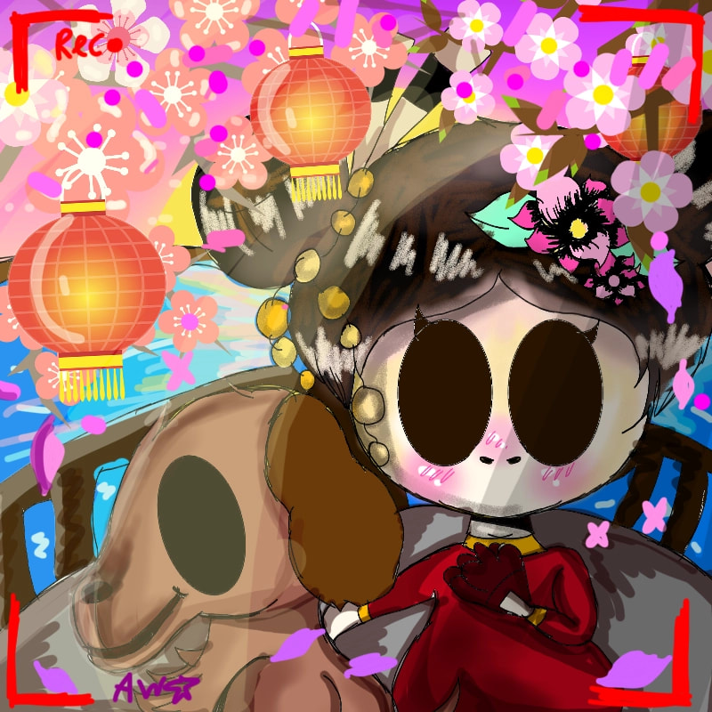 #travelchallenge #china #chinagirl #blossom  done made 100% on sketch