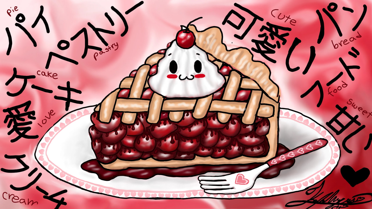 Sweet as a cherry pie~ reupload cause I changed the colors😊go follow me 😁#myfavoritefood #fridayswithsketch #sonysketch #sketch #cute #sweet #kawaii #food #manga #anime #pastel #art #chibi #red #comic