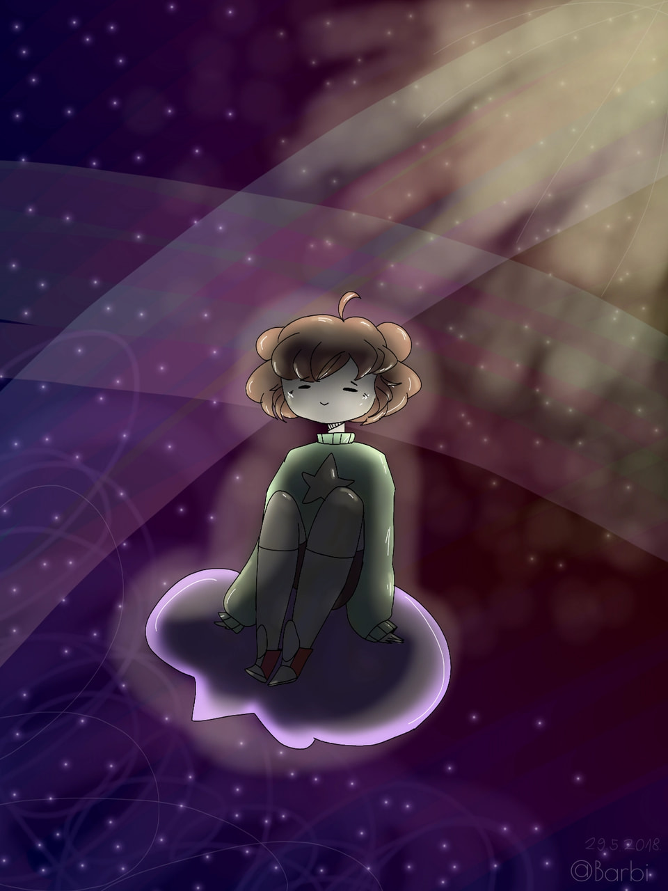Sometimes I wish the world would restart again or let us see how it was created. #mytimetravel #fridayswithsketch #Fursona #Space