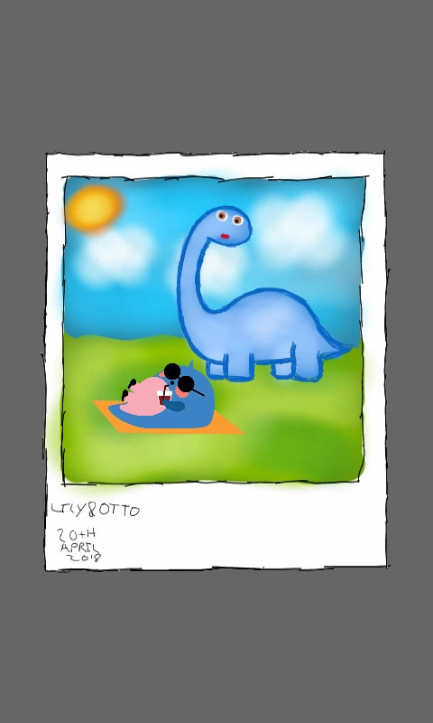 Me and Otto enjoying the weather #fridayswithsketch #ottoday #otto #ottosticker   Edit: 120 likes thank you so much ‪❤