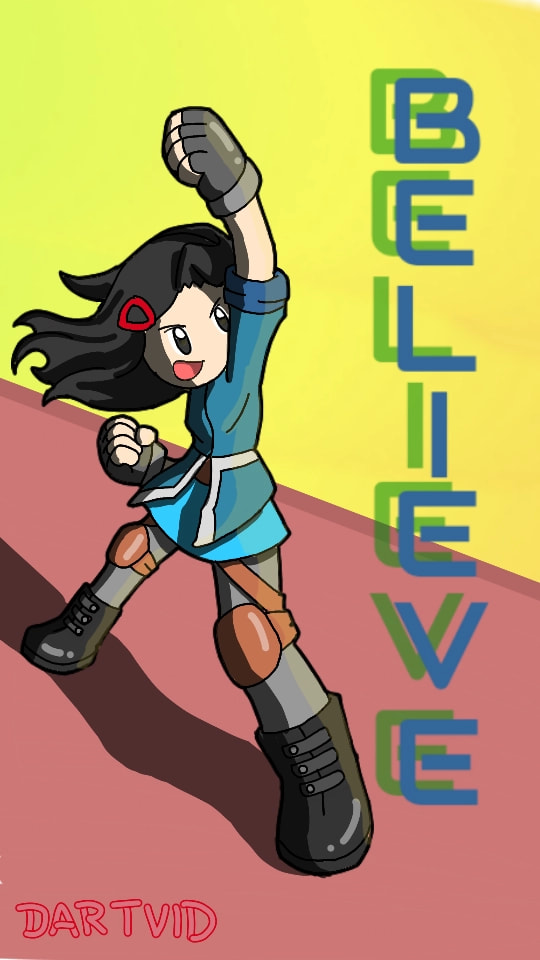 Listen to your favorite music, inspire and share what you feel !, and write the name of your song to inspire others with #drawmymusic! #mychallenge #fridayswithsketch #OC ---my music is Believer/Imagine Dragons ^  ^)/