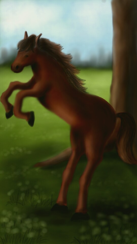 #myfavanimal #fridayswithsketch #horse My favourite animal 😇 ‪@sonysketch‬