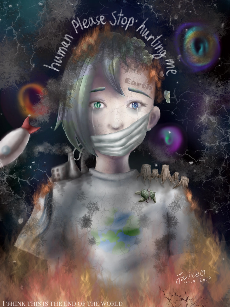 ‪@sonysketch‬ practising to change my art style (≧ω≦)/hope u like ittt #100PercentSketch #endoftheworld #fridayswithsketch wowww 3000 likes tysm!!