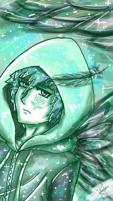 So i made it with a different style but only this time. Forgot to mention green is also my favorite and resemblance color to my squad. #sonysketch #sketch #colorweek #greenchallenge #green #fridayswithsketch