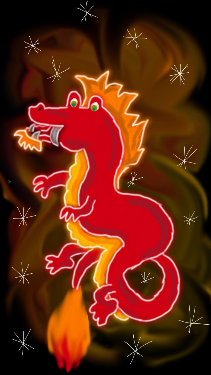 I wanna make it scary but It became kinda cute! And 100% it is made in sketch plz like it and follow me...hows it ?! Let me know in comments😀😁 #mydragon #fridayswithsketch