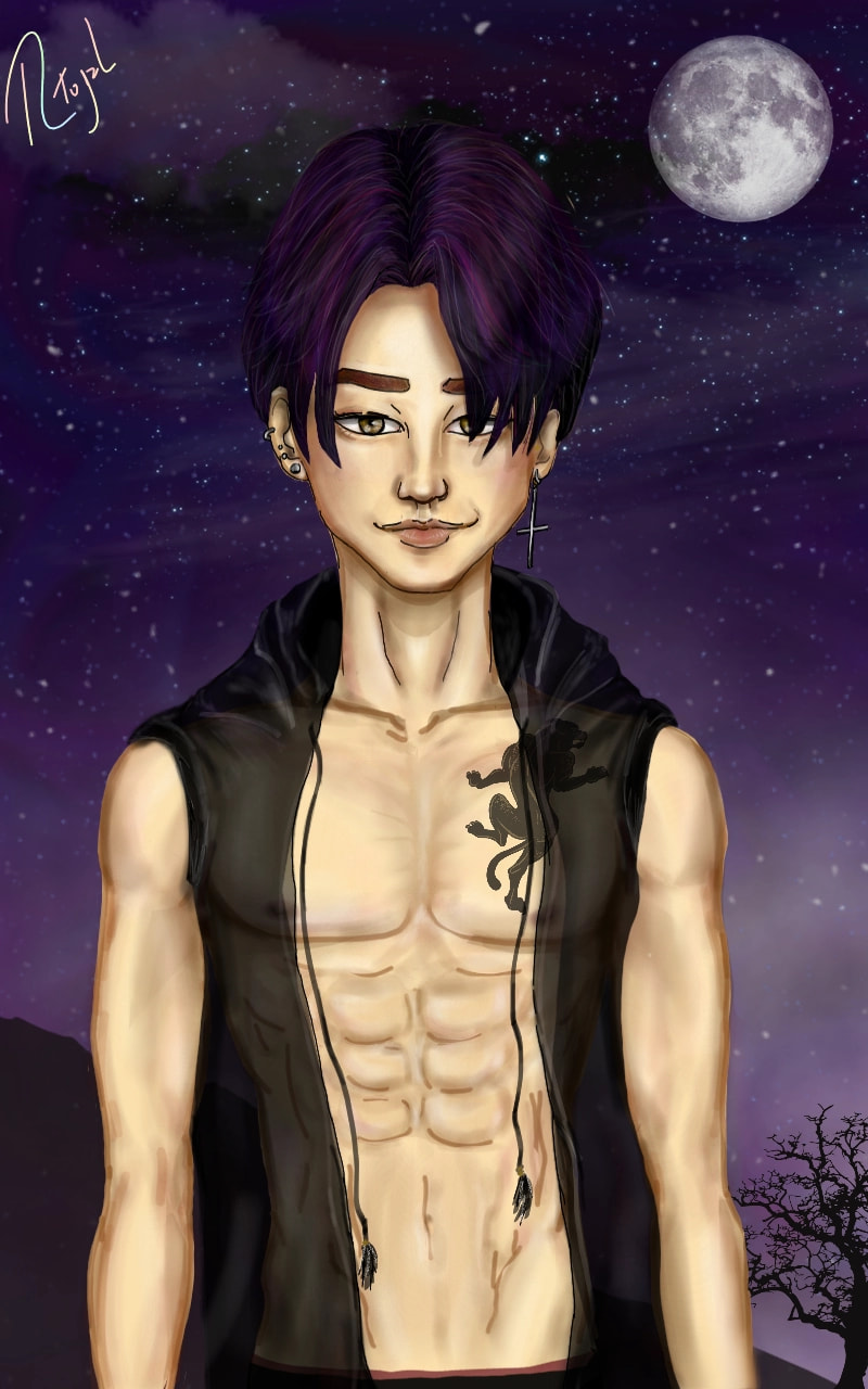 #fridayswithsketch #kpopchallenge #boy #purple #night #kpop