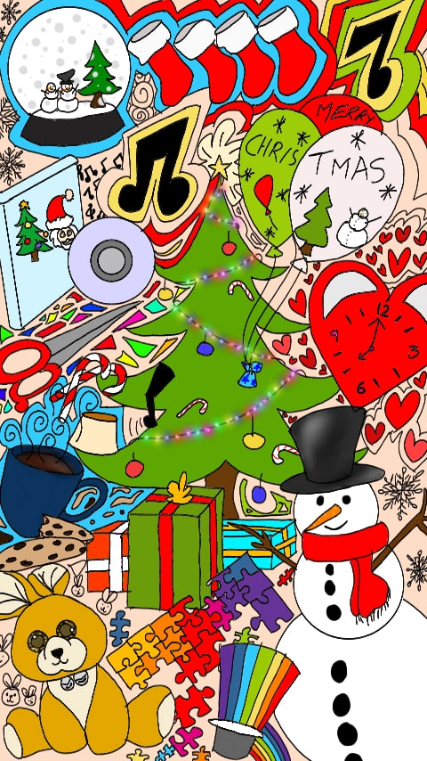 This is a collage of my checklist and some stuff that i have been doing or planed doing this Christmas holidays. #fridayswithsketch #myholiday