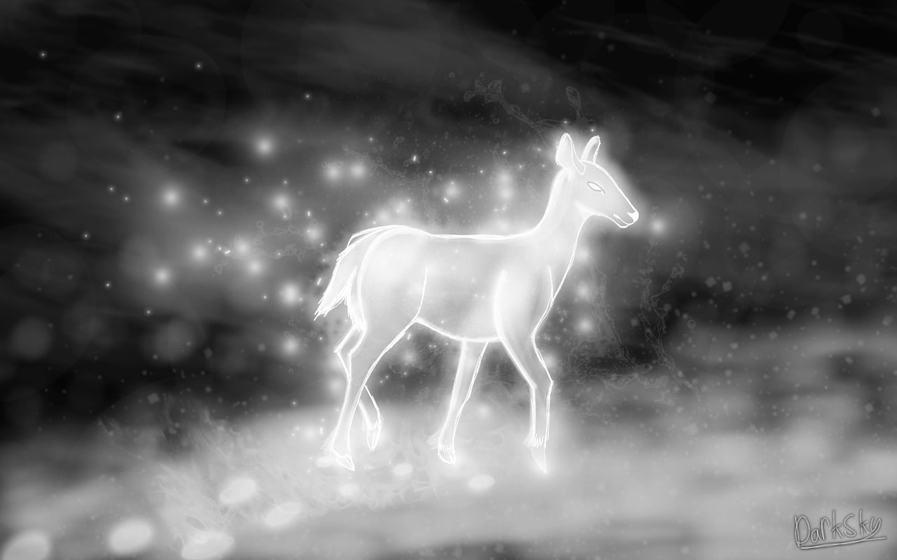 idk.. It's a #deer in a whiteout XD  #100PercentSketch #fridayswithsketch #blackandwhitechallenge ‪@sonysketch‬  ;)