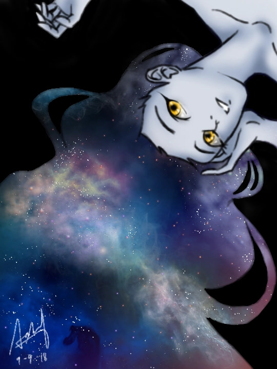 Nut Egyptian Goddess of the Sky: She is considered one of the oldest deities among the Egyptian pantheon, She was originally the goddess of the nighttime sky, but eventually became referred to as simply the sky goddess.  #fridayswithsketch #MyMythology