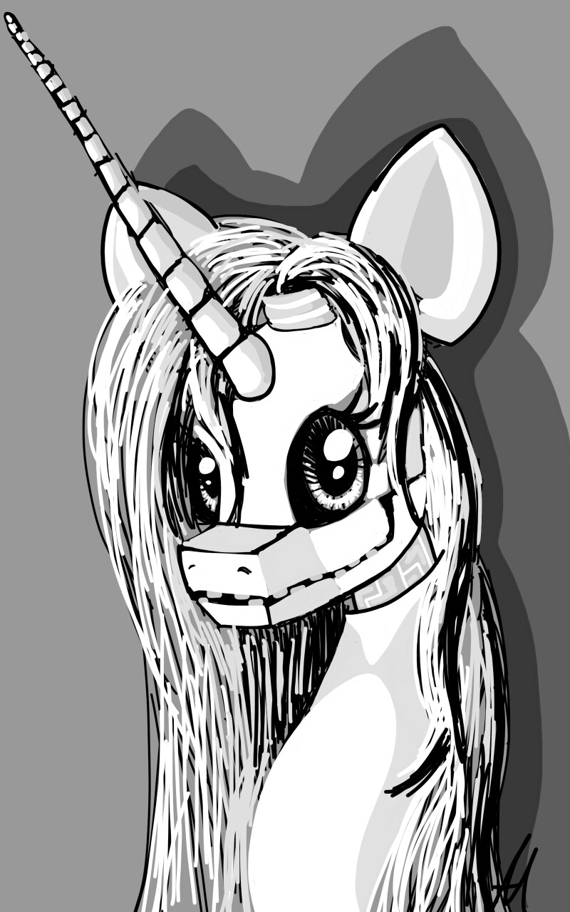 Making of a special halloween oc that I might keep, this is her black and white version cuz I'm still thinking about colors also I think she will be one of the cutest ocs I will ever make:3