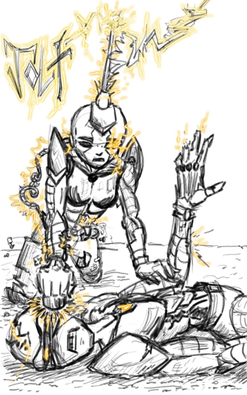 #Jolt #SonySketch #inktober #inktober2018 #100percentsketch #robot