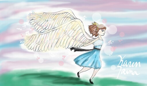 In order to reach new heights you need to jump #inktober2016 #jump #angel #fly #wings #karensama