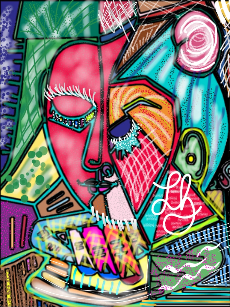 #mypicasso #fridayswithsketch ‪@sonysketch‬   Another version, hope you like it and want to do my collab for that😊😄👍👌😉  Tell me your RENDITION 😊 -> my oeuvre has more interpretations😊🤗