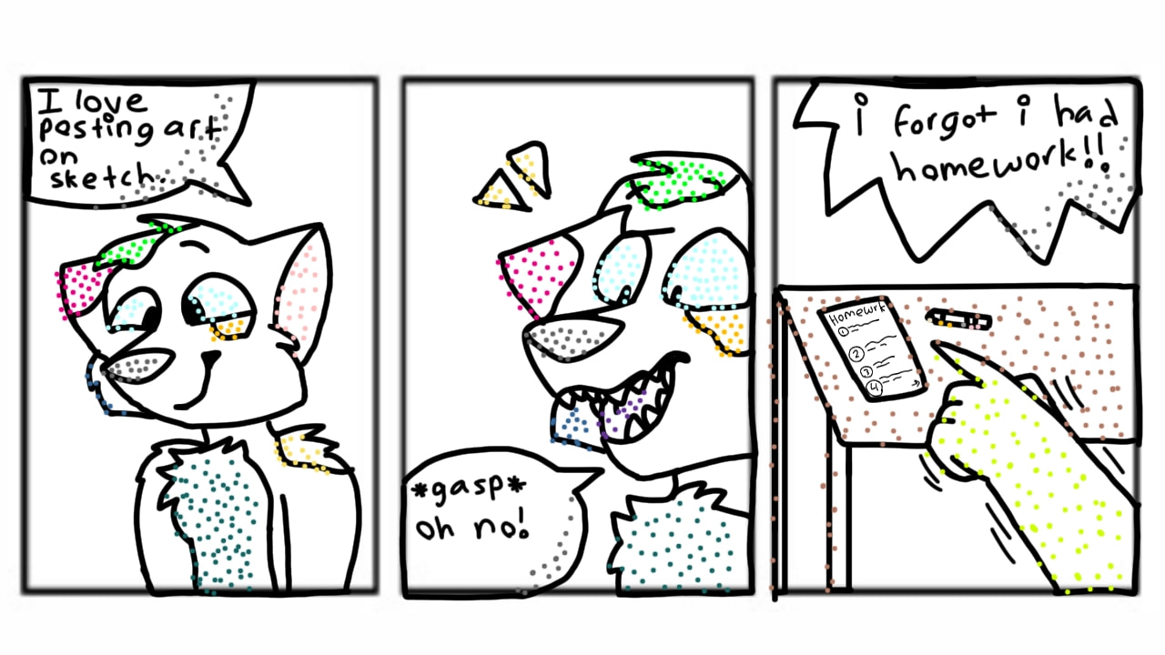 #fridayswithsketch #mycomic ‪@sonysketch‬ i feel lime doing one of these =) (this is my original comic! Somebody already tried stealing itt) =(((