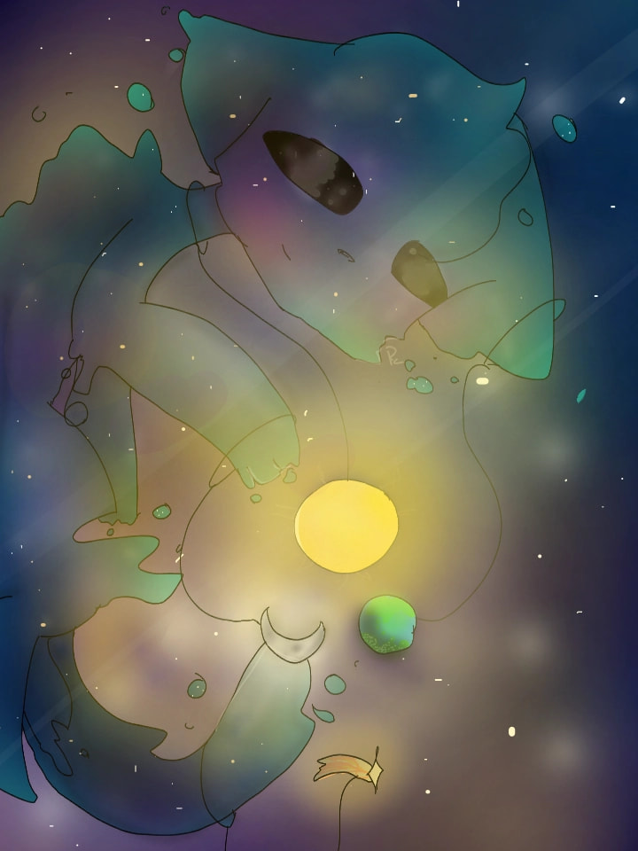 #myworldchallenge #fridayswithsketch WIP final                                              imagine if you had to carry the weight of the world and all our worries  🌌🌙 ‪@sonysketch‬ thanks for the feature ! qwp