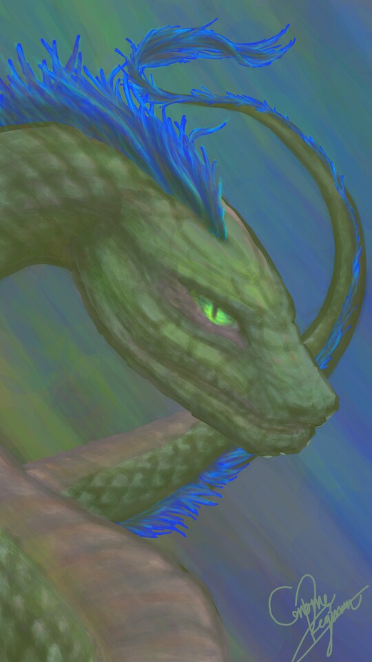 ‪@bel_esprit‬ I used all the colours in THAT palette and no others.... :oo Dunno what to think about the result ~ #dragon :3