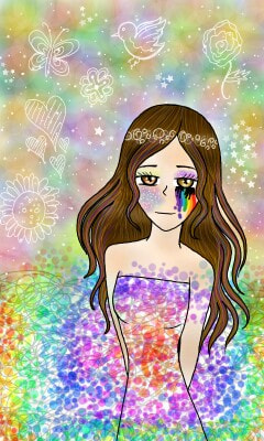 I think it's colourful enough. #fridayswithsketch #abstractchallenge #abstract #sonysketch #sketch #rainbow #colourful