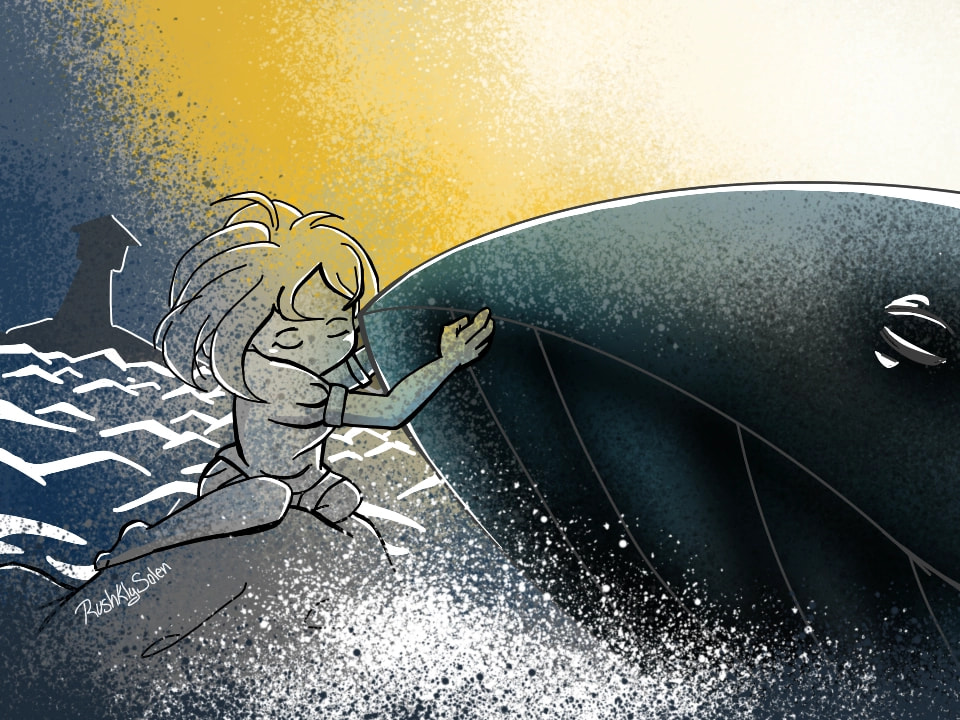 Hi! 😊👋 Thanks for the featured! #inktober2018 #inktober #inktober2018day12 #WHALE #girl #love