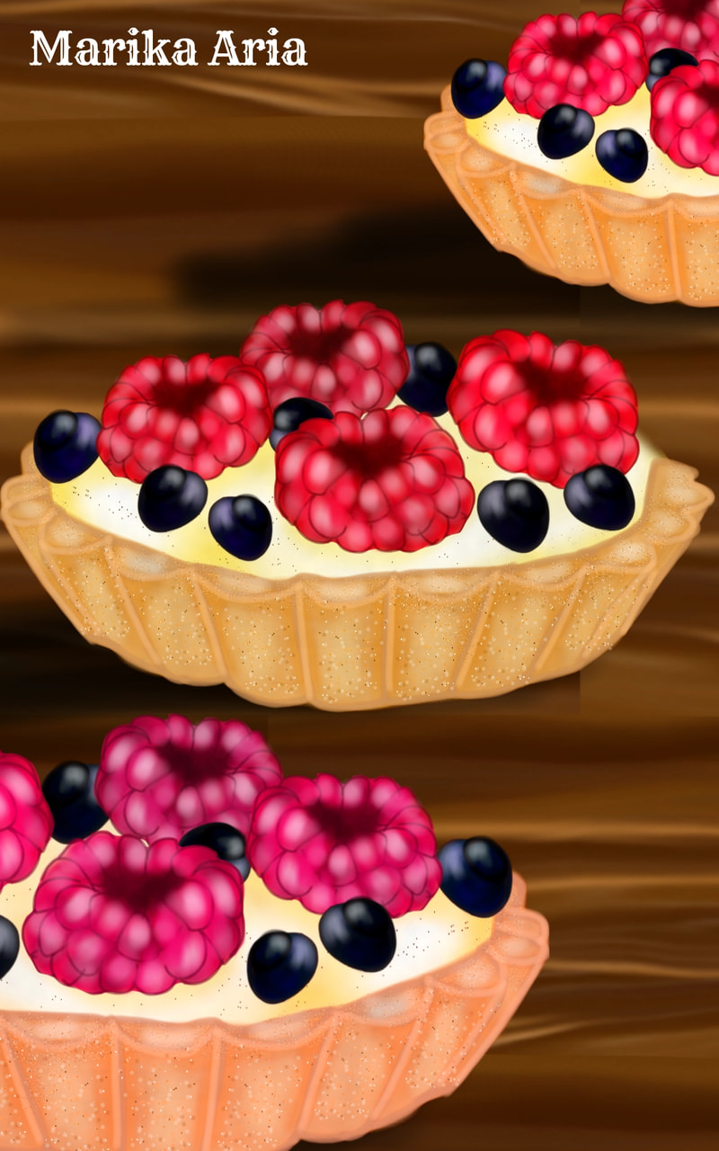 #fridayswithsketch #myfavoritefood #food#sweet#fruit#raspberry#blueberry#mareal#realistic#MarikaAria dough shape photo lines #MAft