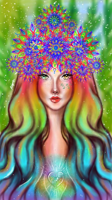 Queen of Color #sketch #symmetrytool #regasa