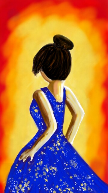 #girl #blue #yellow #dailydecember #goldchallenge