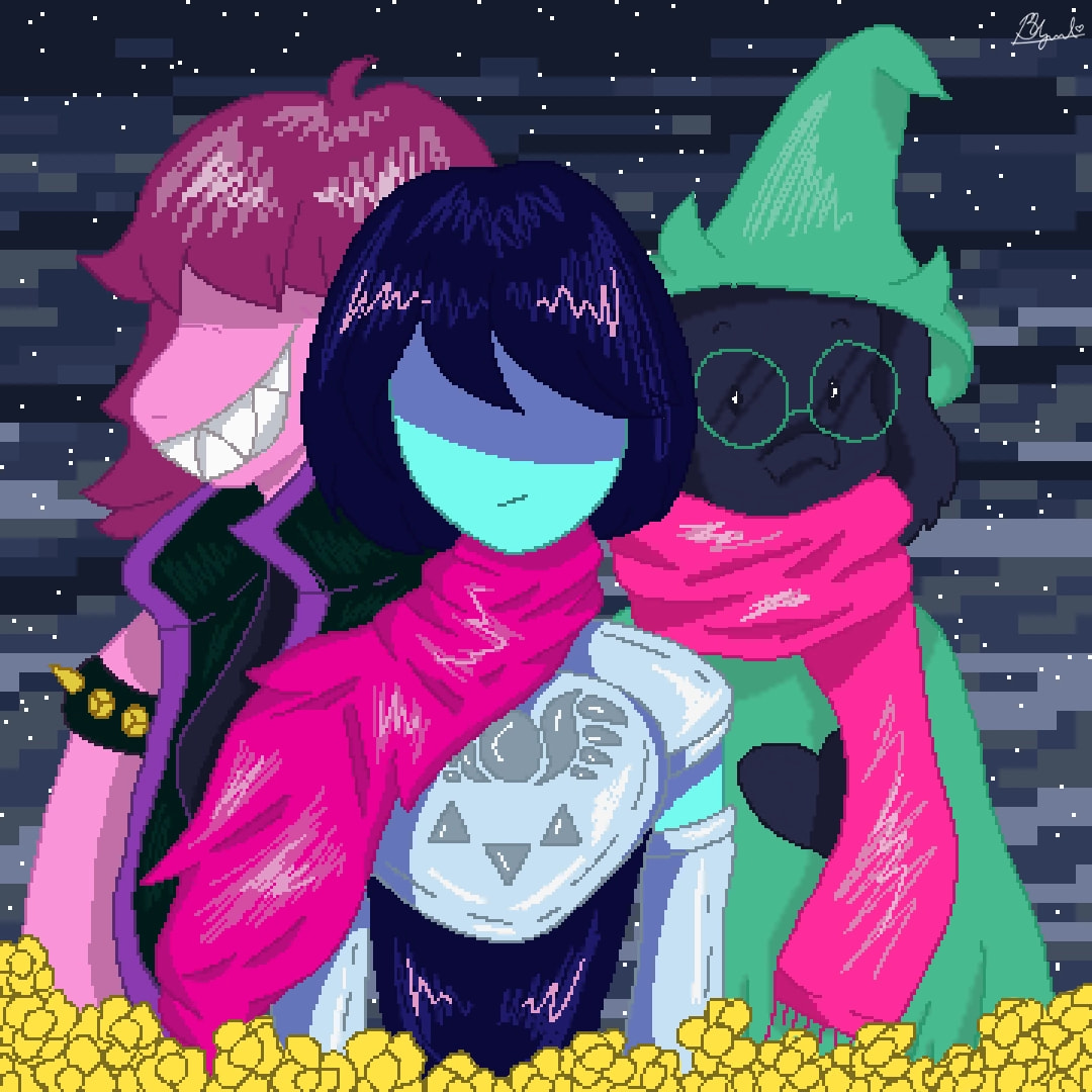 #pixelart #pixel #PixelChallenge #sketch #sonysketch #DeltaRune #undertale #kris #Ralsei #susie #pixelchallange #fridayswithsketch I still can't believe how this reached +3000 likes O.o