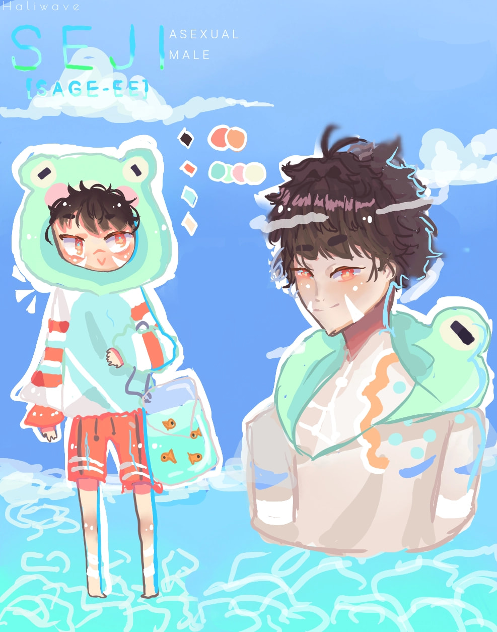 #adoptable!♡♡CLOSED! For ‪@xXx_Vurse_xXx‬ now :3 I don't know what I was doinggg. I never take time to draw masterpieces but oh well. ♡♡ TIME TAKEN: 1 hour 20 min #refsheet #mystyle #boy #colorful #myadoptable #fridayswithsketch