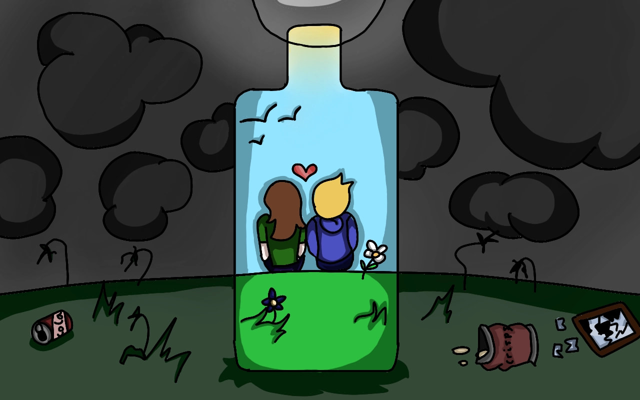 #bottle #Inktober2018 :V this is really bad