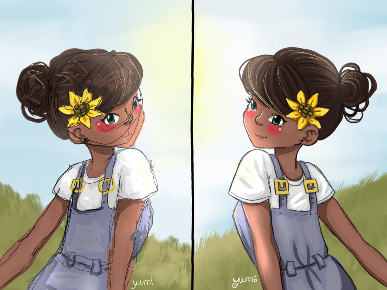 Edit: thanks for the feature!!‪@sonysketch‬ #fridayswithsketch #100PercentSketch #LeftAndRight yoo the left one took me about one hour but it still looks like shit (the right one took me 15 minutes )😂👍