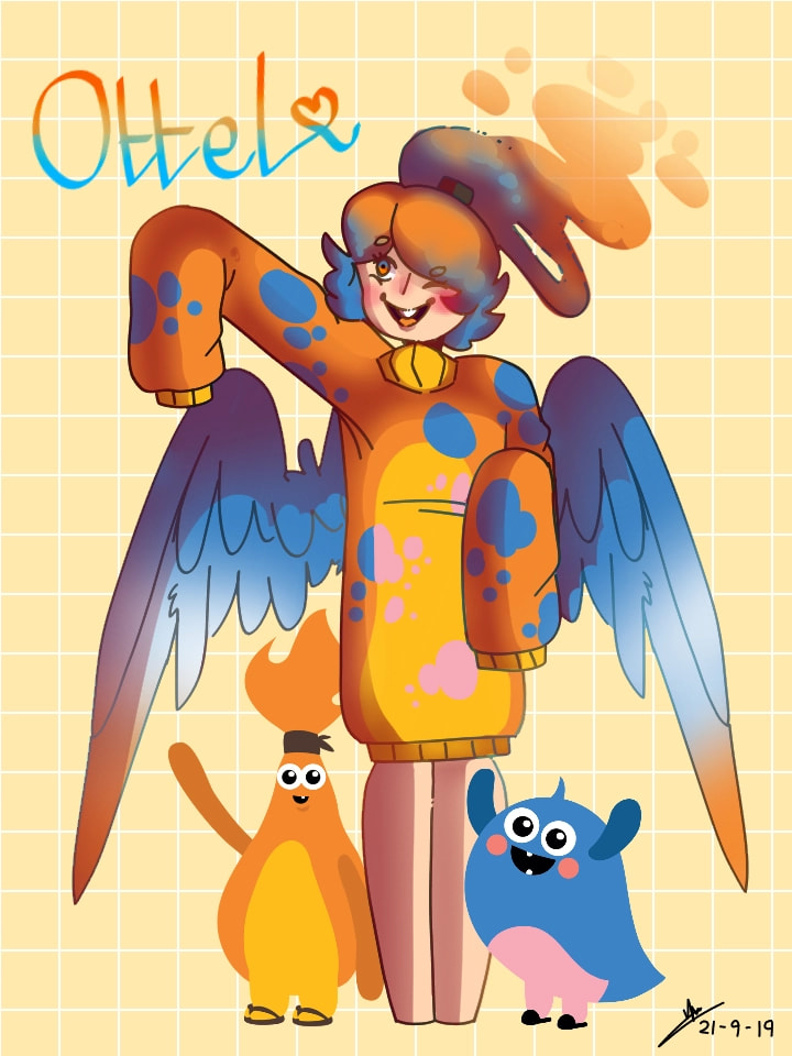This my Fusion for #otto and #axel ! I decided to make them a human since I'm best at anthros uwu #ottelchallenge #Fusion ‪@mrsketch‬