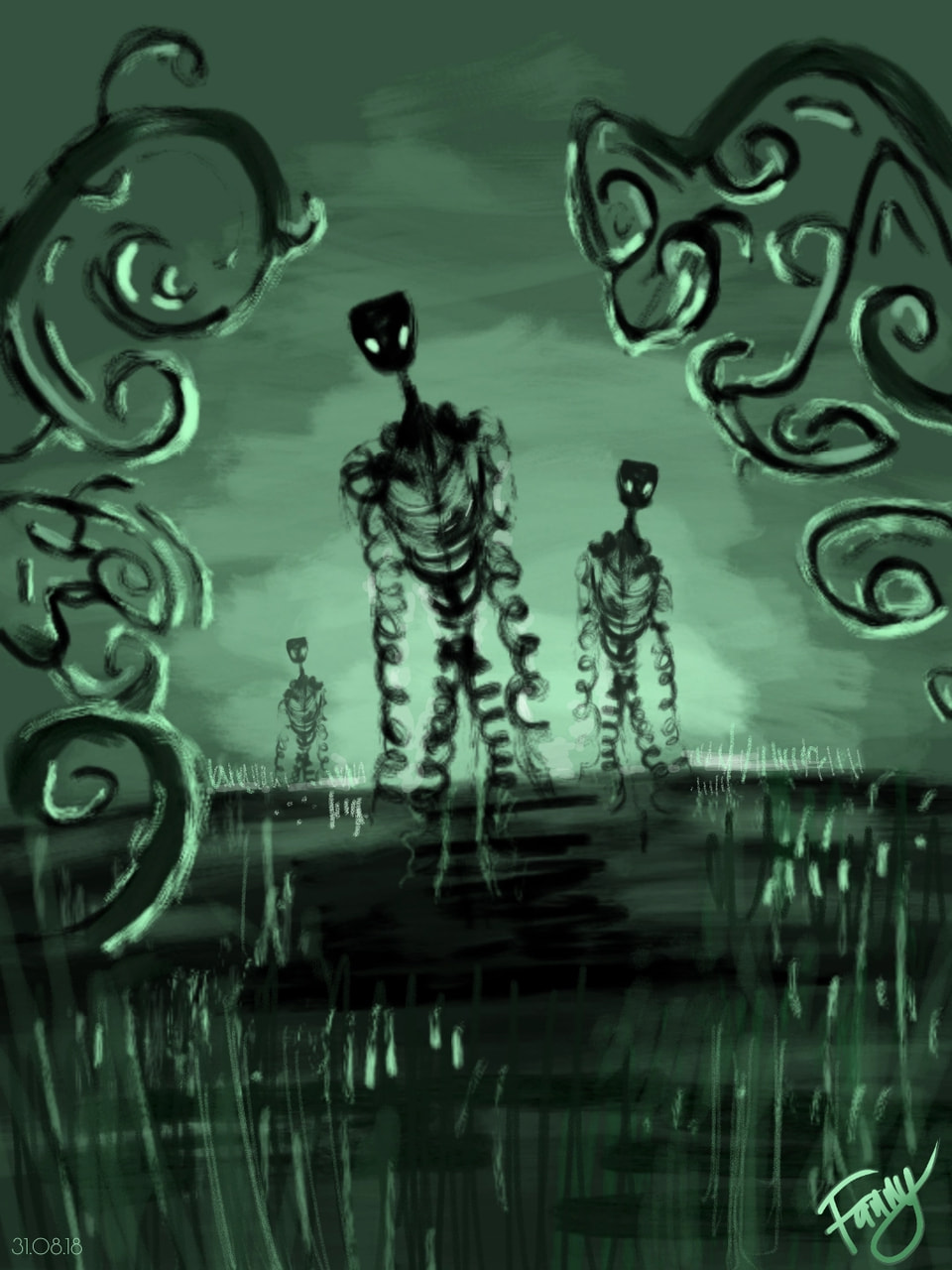 Crooked creatures 👀 #specieschallenge #fridayswithsketch #abstract #100PercentSketch #sonysketch #sketch