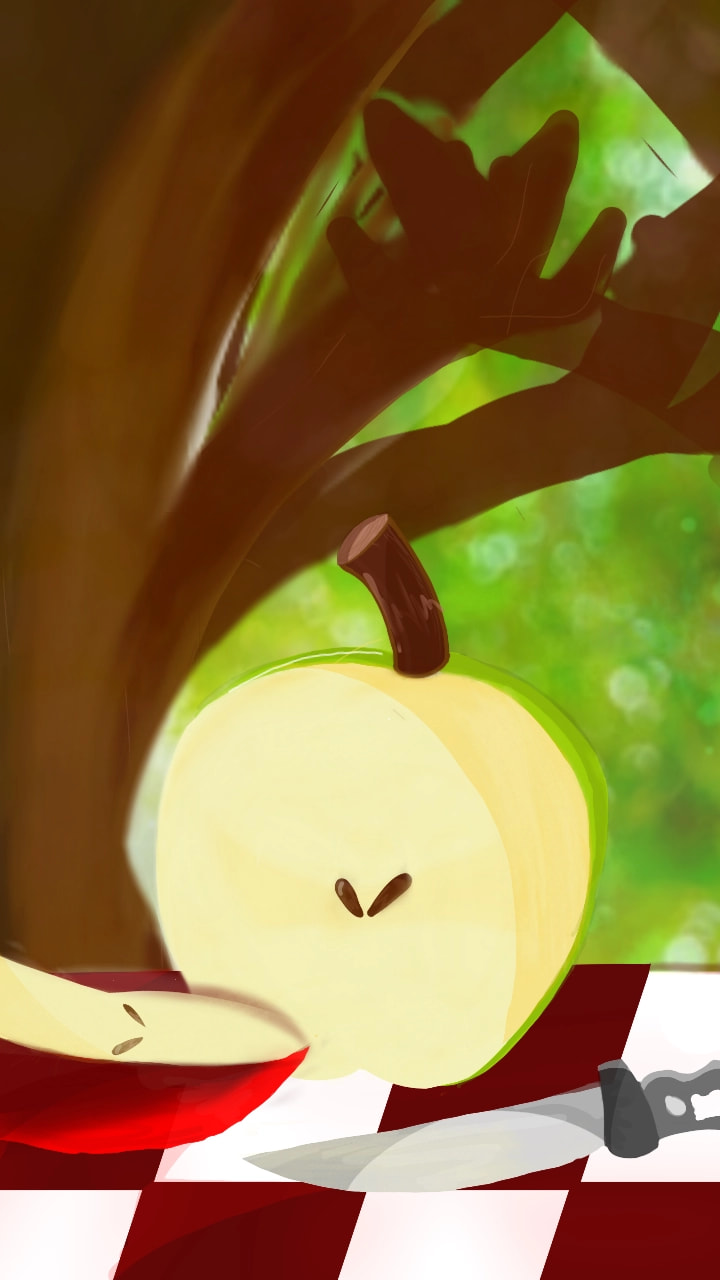 #Inktober2018 #chop hmmm #Apple #forest #picnic 💖🌳🍎 ‪@sonysketch‬ EDIT: OMG THIS GOT FEATURED Thanks! 💖💖