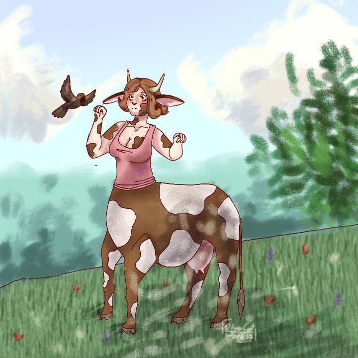 Вау, аниме! (Оставлю её себе как ос, лол) #taurus #zodiacchallenge #fridayswithsketch #КалякиОлиКэт #animegirl #100PercentSketch #oc