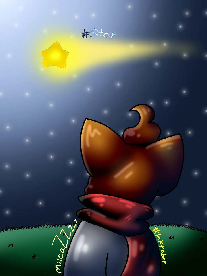 Ok..... Im trying a new style but im not proud.... I think :/ #memes #Inktober2018 #inktober #star #shootingstar #feature #featured #caz