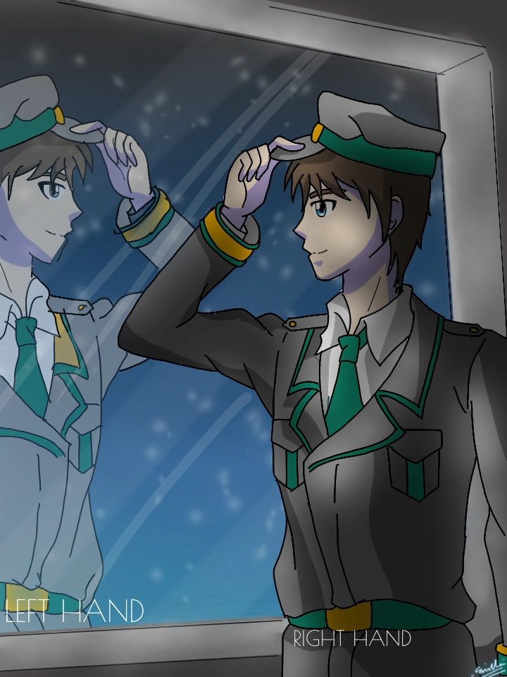 Thanks for the feature , best #birthday gift ever X3 !  #leftandright #fridayswithsketch #anime Drawing with a left hand is tough and as you can see , I didn't even shade the one drawn with the left hand because I was done #night #sky #Reflection #window.