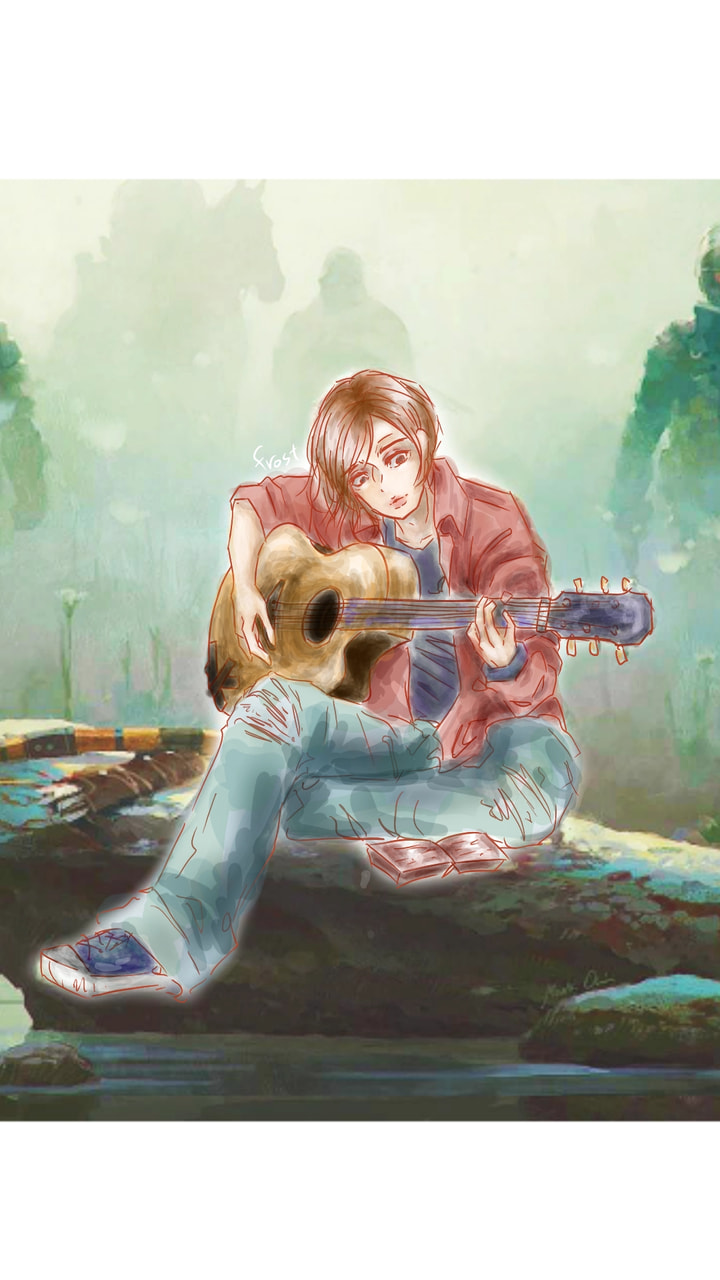 #fridayswithsketch #gamechallenge #thelastofus #ellie #낙서...?