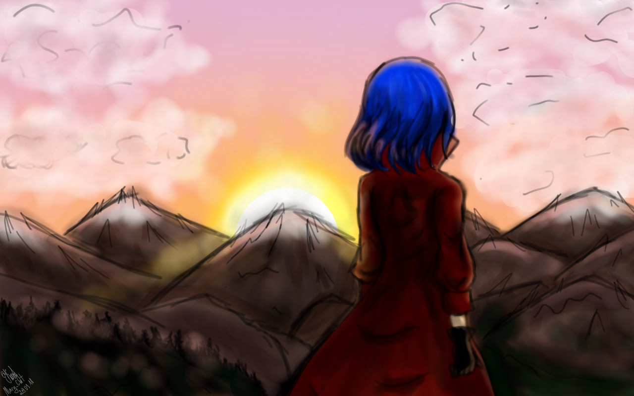 ‪@sonysketch‬  #fridayswithsketch #landscape #landscapechallenge #sonysketch #art #draw #drawing #illustration #OC #animegirl #myoc #girl #sketch