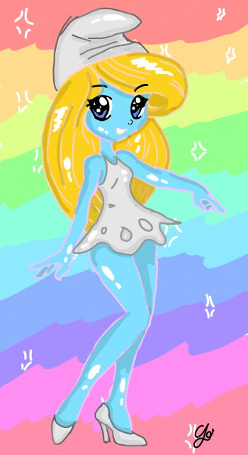 Смурфетта #rainbowchallenge #sketch #smallsmurfsbiggoals #Happylife #Teamsmurfs #fridayswithsketch #АртМисти