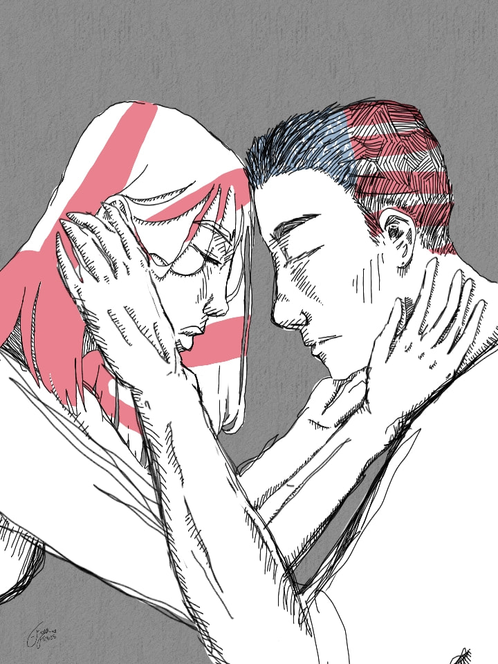 Inspired by my parents, for this week's #fridayswithsketch Challenge, I decided to incorporate TWO nations to represent my Dual Citizenship. The two contries shown are The United States of America (USA), as well as Japan (日本国). Hope you enjoy!♡ #mycountry